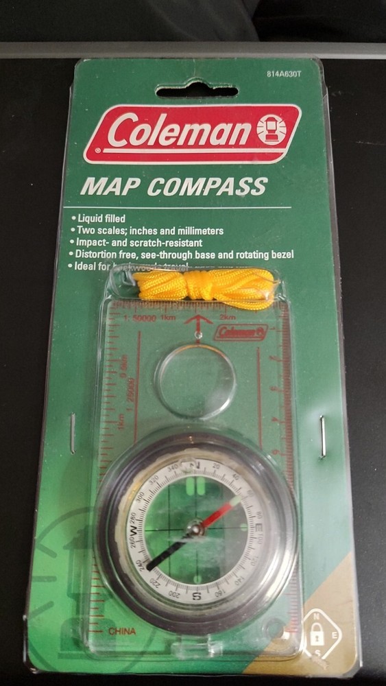 Coleman Map Compass 814A630T NIP