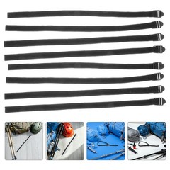 12Pcs Durable Nylon Cane Wrist Straps for Walking Sticks Hiking Poles Black