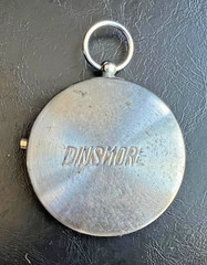 Vintage Dinsmore Instrument Co Safety Pin Compass Pocket Watch Style Japan