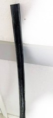 48 in Rustic Wood Walking Stick, Black, for Men & Women