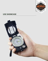 Multi-Functional AF-4580 Military Compass with Pouch – Perfect for Adventurers