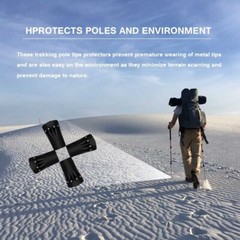 Trekking Pole Tips Protectors Walking Stick Tips Replacement Rubber Alpenstock H