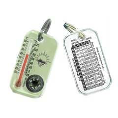 LumaGage | Multi-Functional Glow-in-The-Dark Zipper Pull Compass & Thermomete