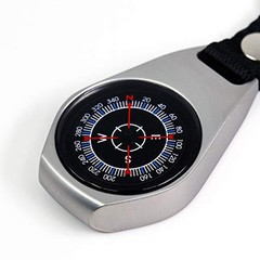 2 Pack Style Key Ring Compass | Keychain Military Magnetic Compass |