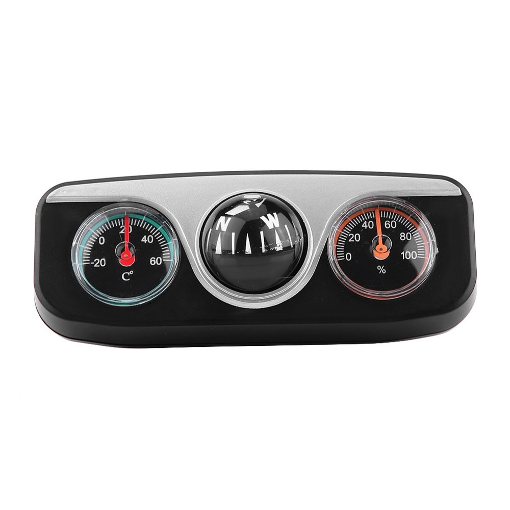 3 In 1 Car Truck Dash Mount Navigation Thermometer Hygrometer TESZ