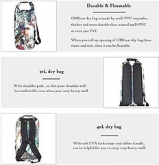 Waterproof Dry Bag Backpack Phone Pouch 40L/30L/20L/10L/5L 2L camouflage1