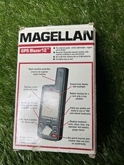 Magellan GPS Blazer 12 Satellite Navigator With Manual Outdoors Hiking Tested