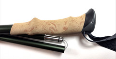 Trekology Trek-Z SE Green Cork Grip Folding Trekking Pole w/ Bag