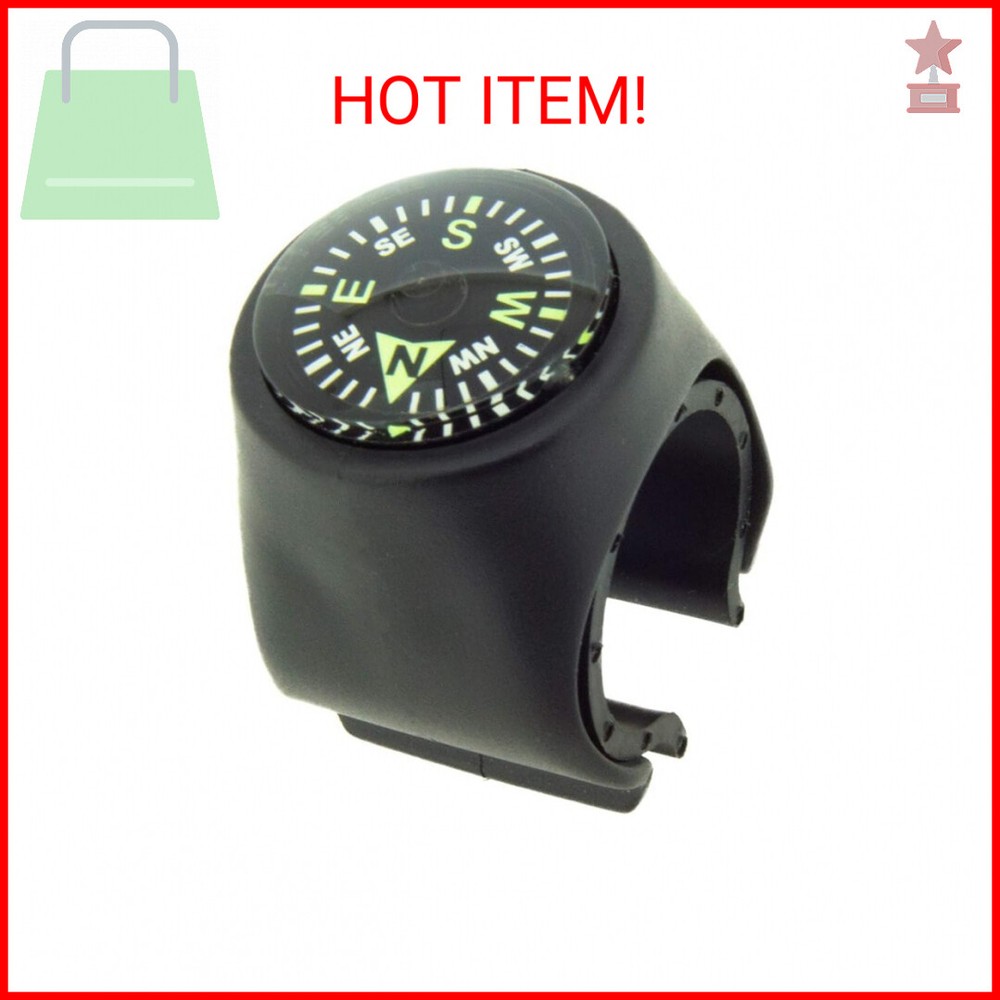 Sun Company Clip-On Compass for Bikes | Handlebar Compass for Bicycle, Motorcycl