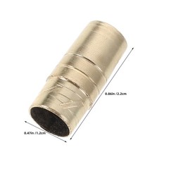2Pcs Metal Umbrella Pole End Caps Golden Durable Outdoor Repair Accessories