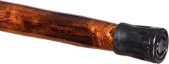 Handcrafted Nature Wood Hiking Stick 55 Inches Long – with Hand Strap and Rub…