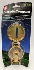 SE Lensatic Compass Liquid Filled Compass Dial Sighting Wire Rear Sight NOS