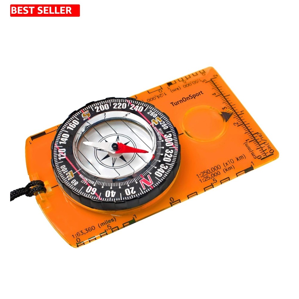 High-Quality Survival Compass with Magnifying Glass – Perfect Gift for Explorers