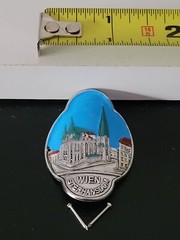WIEN STEPHANSDOM AUSTRIA HIKING WALKING STICK MEDALLION BADGE UNUSED RARE