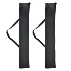 2Pcs Reusable Black Alpenstock Storage Bags Carrying Bags for Hiking