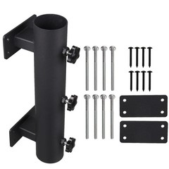 Balcony Parasol Holder Clamp Made of Steel Fits For Umbrella Poles 23 to 38mm