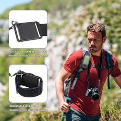 Backpack Tether for Garmin Handheld GPS – Spine Mount Adapter with Safety Cord