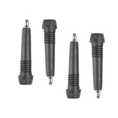 4Pcs Reusable Rubber Walking Stick Tips Increase Traction Grip Black