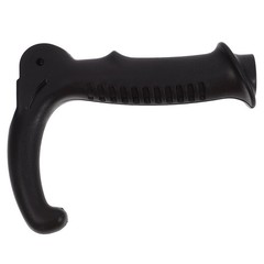 Black Plastic Hiking Stick Handle with Comfortable Grip for Outdoor Trekking Use