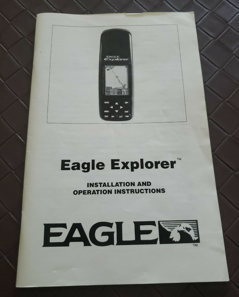 Vintage Eagle Explorer Portable GPS Manual Operation Instructions ONLY VTG 1996