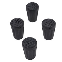Safety Extend Lifespan Rubber Ferrules for Cane Crutch Tip Ends (4Pcs)