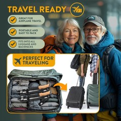 Durable Aluminum Hiking Poles with Flip Locks – Adjustable from 100cm to 120cm
