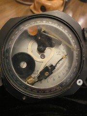 Military M2 Compass Black USED For Parts THS Charvoz 56-0626