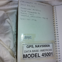 Magellan GPS NAV 5000A Handheld GPS for Aviation with handbook & bnc cable