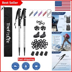 Durable Aluminum Trekking Poles – Lightweight, Collapsible for Hiking Adventures