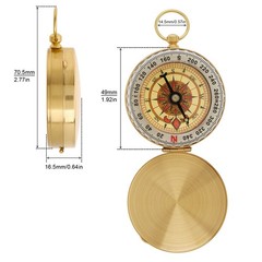 Outdoor Luminous Waterproof Portable Compass, Pocket Watch Style, Camping Hiking