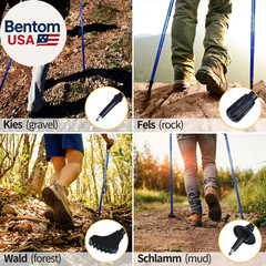 Trekking Poles Collapsible Hiking Poles – 2 Pack Aluminum Alloy 7075 Trekking St