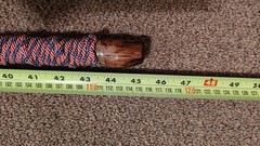 45″ Hiking Stick w/ Red White and Blue Cord Grip