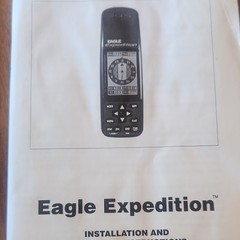 Eagle Expedition 12 Channel Receiver Handheld GPS for Hiking Hunting Black