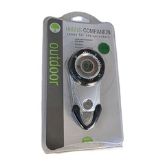 Hiking Companion Outdoor Compass Clock with Stopwatch & Alarm, Flashlight 63-313