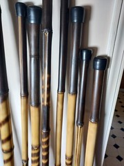HUGE LOT O F ” 100 ” BAMBOO HIKING / WALKING STICKS FROM 48″ TO 60+”