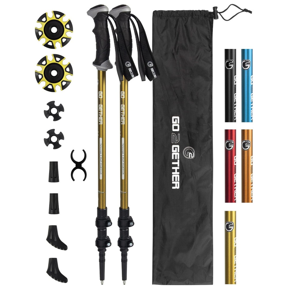 G2 Go2Gether Explorer Trekking Hiking Poles Walking Sticks Canes