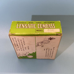 Lensatic Compass, Model 680 liquid filled for use on land/water unbranded Japan