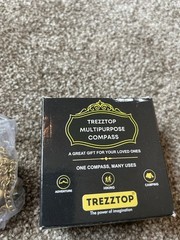 Brass Compass On Chain Trezztop Multi Purpose Compass