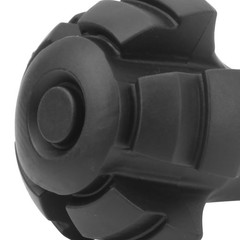 6 PCS Black Hiking Trekking Pole Tip PVC Walking Stick End Cap Protector