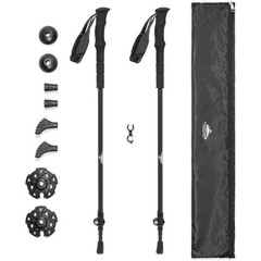 Ultralight Carbon Fiber Trekking Poles Quick Lock Adjustable Height EVA Grip New