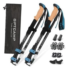 GPTCAMP Walking Sticks,Trekking Poles Collapsible Hiking -Blue