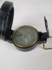 Lensatic Engineer Compass Early 1960s Navigation Tool Liquid Filled Japan