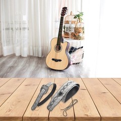PU Guitar Strap Embossed Pattern Even Weight Distribution Wear Resistant Finish