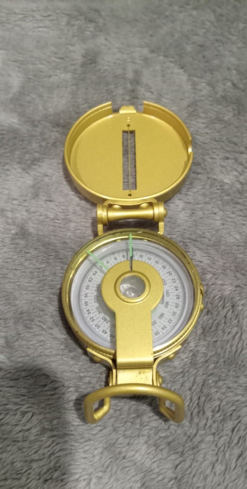 Vintage Liquid Filled LENSATIC Precision Pathfinder Engineer COMPASS Metal Case