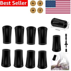 Durable Rubber Trekking Pole Tips 8Pcs Replacement Protectors for Walking Sticks