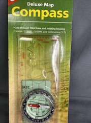 Coghlan’s Map Compass Deluxe Map Lanyard Liquid Filled New