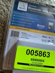 Pharos Bluetooth GPS Receiver for Live Search and your mobile device NIB PT120