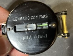 Vintage Engineer Lensatic Precise Liquid Filled Compass Made In Japan