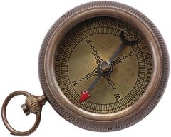 RII Solid Brass Engraved Compass Gifts with Poet Quotes, Perfect for Graduation,