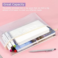 Mesh Zipper Pouch Bags, Letter/A4 | Waterproof Zipper Bags, Document 6 Pack